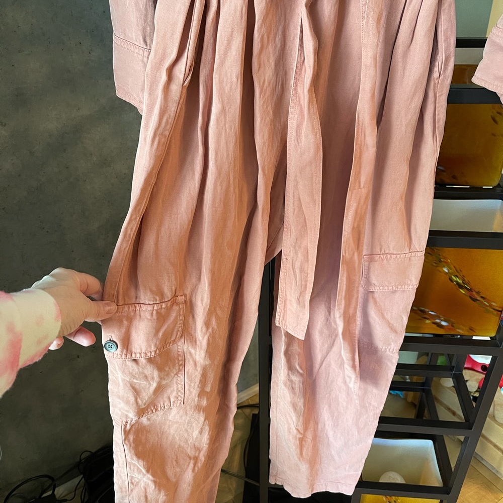 Alice and Olivia Kai Cargo Jumpsuit in Rose - Picture 11 of 12
